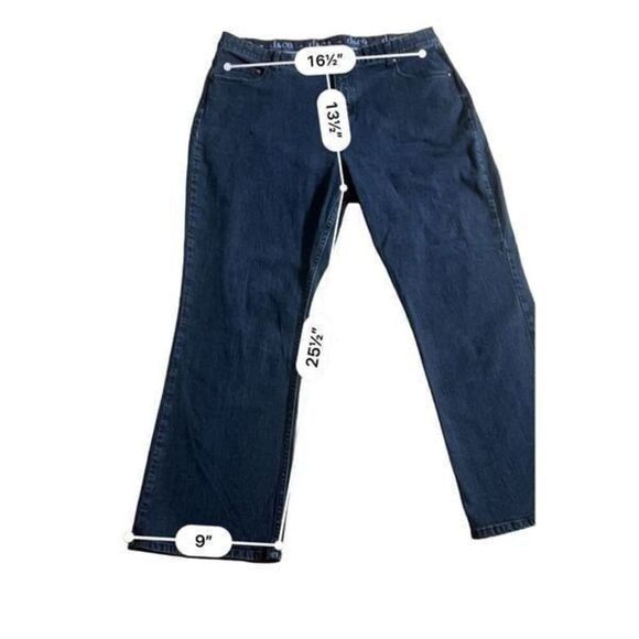 D&Co. Denim & Company ankle jeans size 22W - Picture 5 of 6